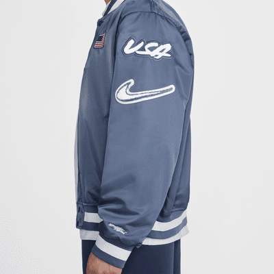 Chamarra Nike Breaking de satén para hombre USA Dogout