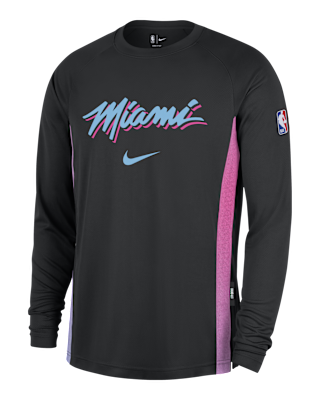 Мужские  Miami Heat City Edition Nike Dri-FIT Long-Sleeve Top