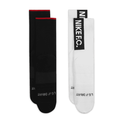 Calcetines deportivos de fútbol soccer Nike F.C. Multiplier (dos pares)