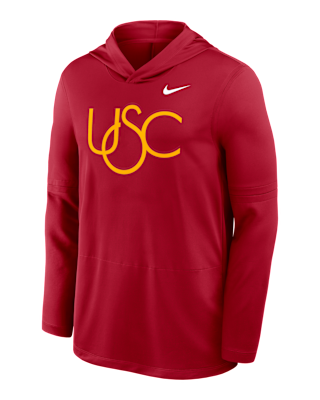 Мужские  USC Sideline Nike Dri-FIT College Long-Sleeve Hooded Top