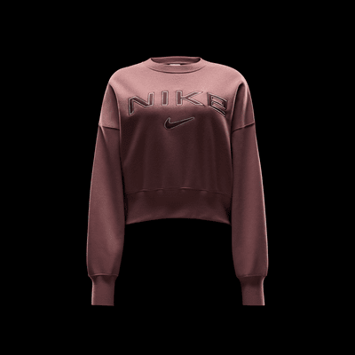 Sudadera de cuello redondo sin cierre extra oversized con logotipo para mujer Nike Sportswear Phoenix Fleece