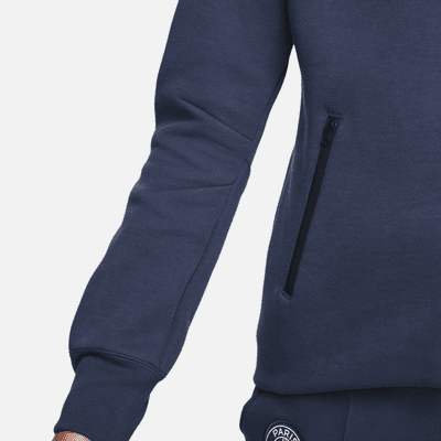 Damska bluza piłkarska z kapturem i zamkiem na całej długości Nike Paris Saint-Germain Tech Fleece Windrunner