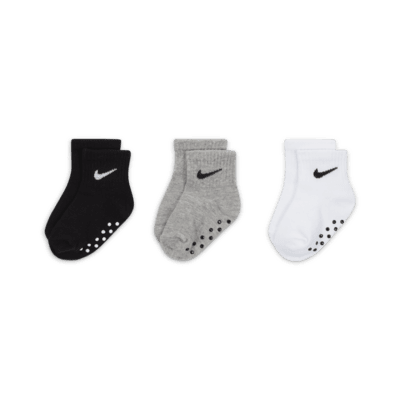 Nike Baby Gripper Ankle Socks (3 Pairs)