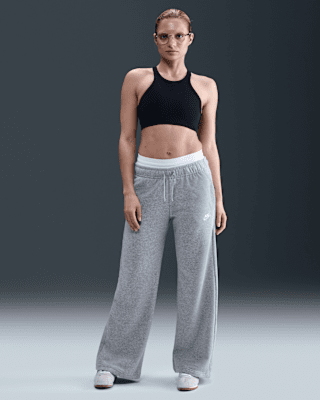 Женские  Nike Sportswear Club Fleece Mid-Rise Wide-Leg Sweatpants