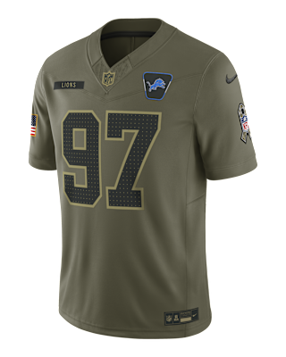 Мужские джерси Aidan Hutchinson Detroit Lions Salute to Service Nike Dri-FIT NFL Limited Jersey