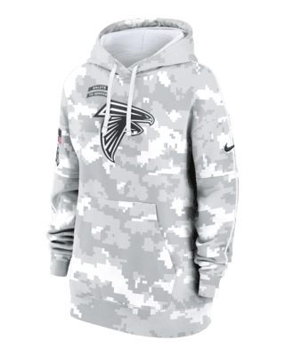 Женское худи Atlanta Falcons Salute to Service Primary Edge Club Nike NFL Pullover Hoodie