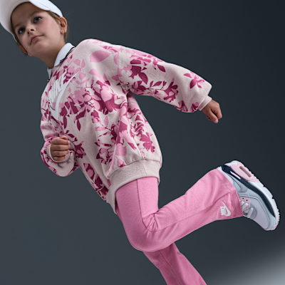 Nike Little Kids' Floral Camo Crew and Leggings Set