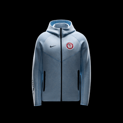 Sudadera con gorro Nike de cierre completo para hombre Team USA Tech Fleece Windrunner