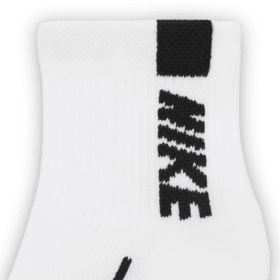 Nike Dri-FIT Multiplier Little Kids' Quarter-Length Socks (3 Pairs)