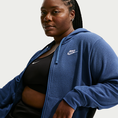 Nike Sportswear Club Fleece Women's Full-Zip Hoodie (Plus Size)