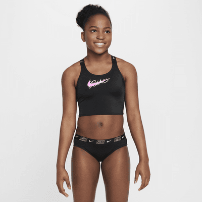 Nike Swim midkiniset met gekruiste bandjes voor meisjes