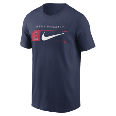 Playera Nike de la MLB para hombre Los Angeles Angels Team Swoosh Lockup