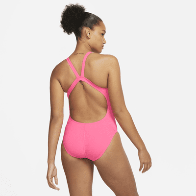 Traje de baño Fastback de 1 pieza para mujer Nike Poly Solid