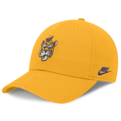 Gorra ajustable universitaria Nike Dri-FIT para hombre LSU Tigers Legacy Club