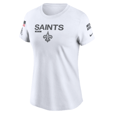 Playera Nike de la NFL para mujer New Orleans Saints Salute to Service Legend