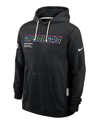 Мужское худи Philadelphia Eagles Crucial Catch Sideline Nike Dri-FIT NFL Pullover Hoodie