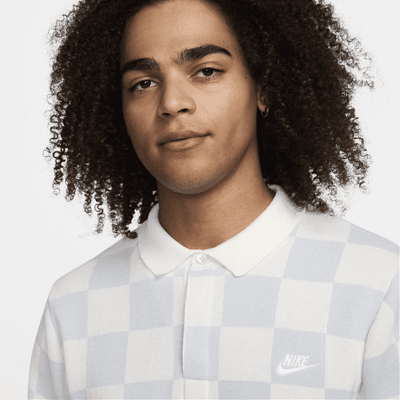 Polo Checkers para hombre Nike Sportswear Club