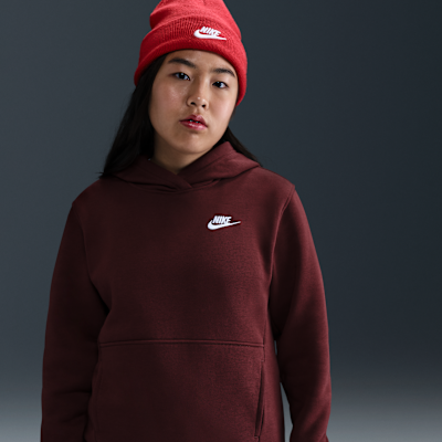 Nike Sportswear Club Fleece Big Kids' Pullover Hoodie (Extended Size)