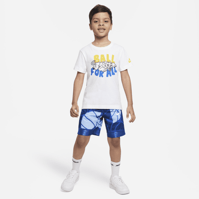 Nike Dri-FIT Elite Printed Shorts Little Kids' Shorts. Nike JP