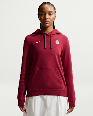 Женское худи USMNT Club Fleece Nike Soccer Pullover Hoodie