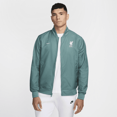 Pánský tkaný fotbalový bomber Nike Liverpool FC Sport Essentials bez podšívky