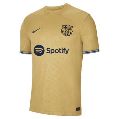 Boos vriendelijk Voorman FC Barcelona 2022/23 Stadium Uit Nike voetbalshirt met Dri-FIT voor heren.  Nike BE