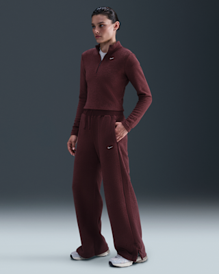 Женские  Nike Sportswear Phoenix Plush High-Waisted Wide-Leg Cozy Fleece Pants
