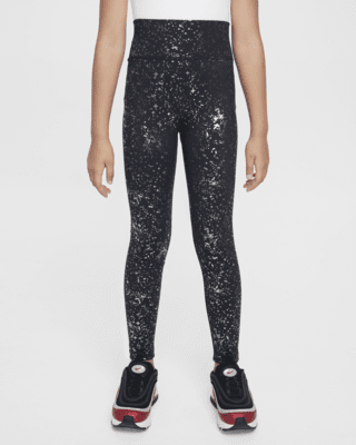 Подростковые тайтсы Nike One Big Kids' (Girls') Dri-FIT High-Waisted Leggings