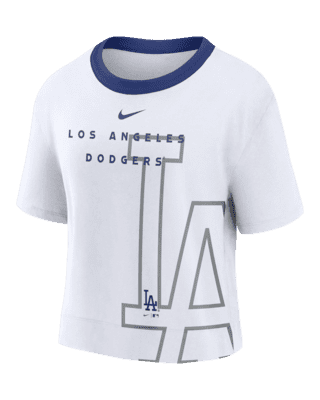 Nike Team First (MLB Los Angeles Dodgers) Women's Cropped T-Shirt.