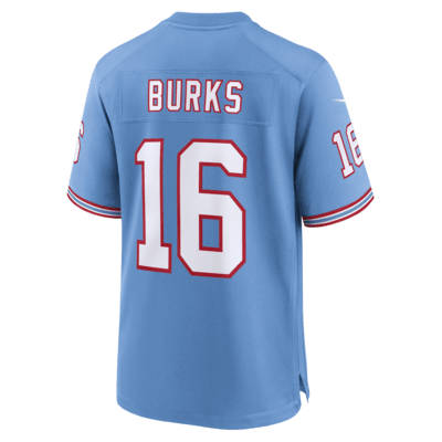 Jersey de fútbol americano Nike de la NFL Game para hombre Treylon Burks Tennessee Titans