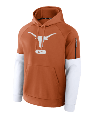 Мужское худи Texas Longhorns Fitness Men’s Nike Therma College Pullover Hoodie для тренировок