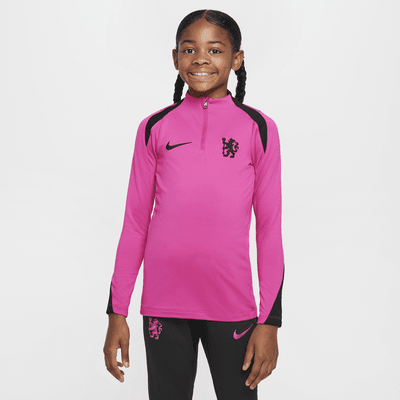 FC Chelsea Strike Third Nike Dri-FIT Fußball-Drill-Oberteil für ältere Kinder