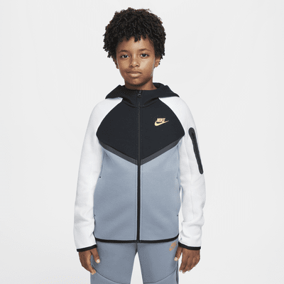 Nike Sportswear Tech Fleece Hoodie mit durchgehendem Reißverschluss für ältere Kinder