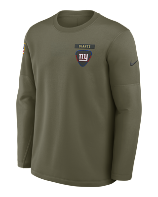Мужские  New York Giants Salute to Service Sideline Triumphant Win Coach Nike NFL Pullover Crew