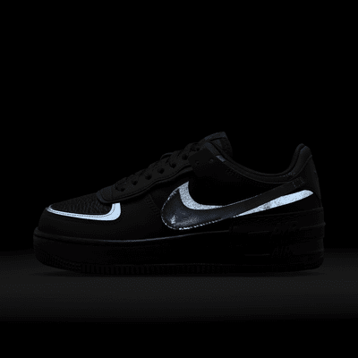 Nike Air Force 1 Shadow black / Multicolor Stitch Shoes