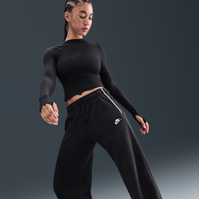 Nike Sportswear Club Fleece Women's Mid-Rise Wide-Leg Cozy Pants