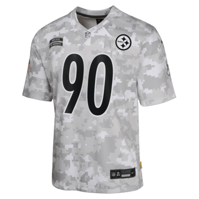 T.J. Watt Pittsburgh Steelers Salute to Service Big Kids' Nike Dri-FIT NFL Limited Jersey