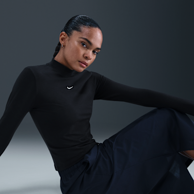 Nike Sportswear Chill Knit Women's Slim Long-Sleeve Mock-Neck T-Shirt