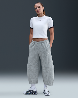 Женские  Nike Sportswear Phoenix Fleece Loose Mid-Rise Barrel Pants