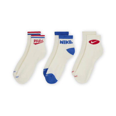 Nike Everyday Plus Ankle Socks (3 Pairs)