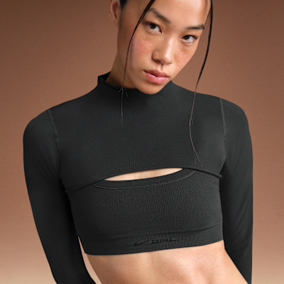 Bolero de manga larga para mujer NikeSKIMS Vintage Seamless