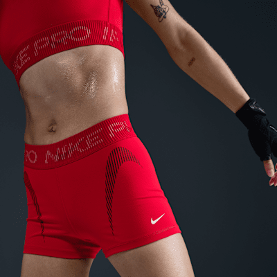 Nike Pro Women's Mid-Rise 3" Graphic Biker Shorts