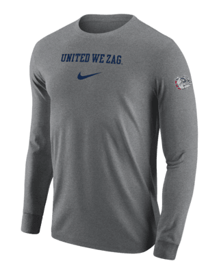 Мужская футболка Gonzaga Nike College Long-Sleeve