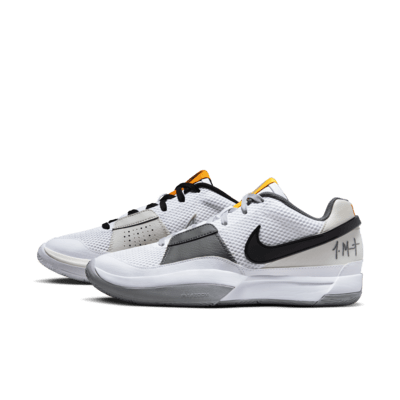 Nike Ja 1 Light Smoke Grey Mens Basketball Shoes (White/Grey)