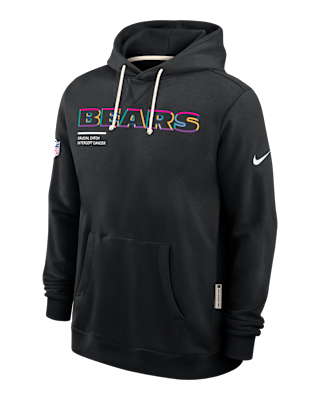 Мужское худи Chicago Bears Crucial Catch Sideline Nike Dri-FIT NFL Pullover Hoodie
