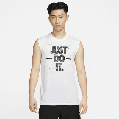 Nike Dri-FIT Men's Camo Sleeveless T-Shirt. Nike PH