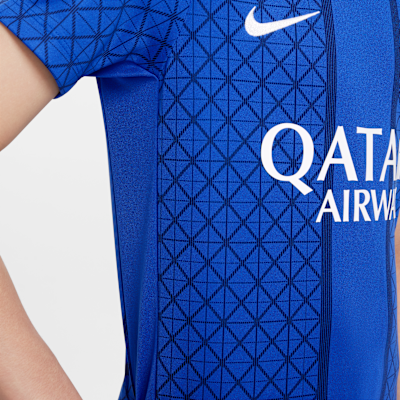 Paris Saint-Germain Academy Pro Home Big Kids' Nike Dri-FIT Soccer Pre-Match Short-Sleeve Top