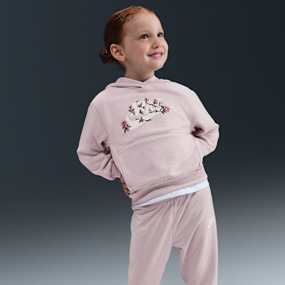 Conjunto de sudadera con gorro y joggers de French Terry para infantil Nike