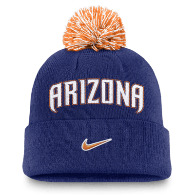 Gorro con dobladillo y pompón Nike de la MLB para hombre Arizona Diamondbacks Peak