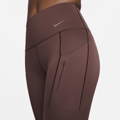 Leggings de tiro alto de 7/8 de sujeción firme con bolsillos para mujer Nike Go